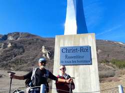 Dans les vignes d'Arbin à Cruet