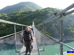 Passerelles (Drac et Ebron) sur le Monteynard (Isère)