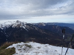 La belle étoile et roc rouge (Bauges)