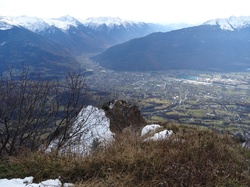 La belle étoile et roc rouge (Bauges)