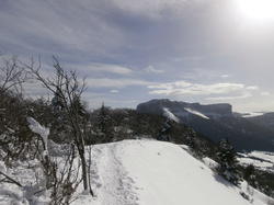 La pointe de la Gorgeat et le mont Joigny.le 12 février