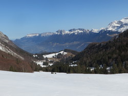 Le col de la Frasse le 14 février